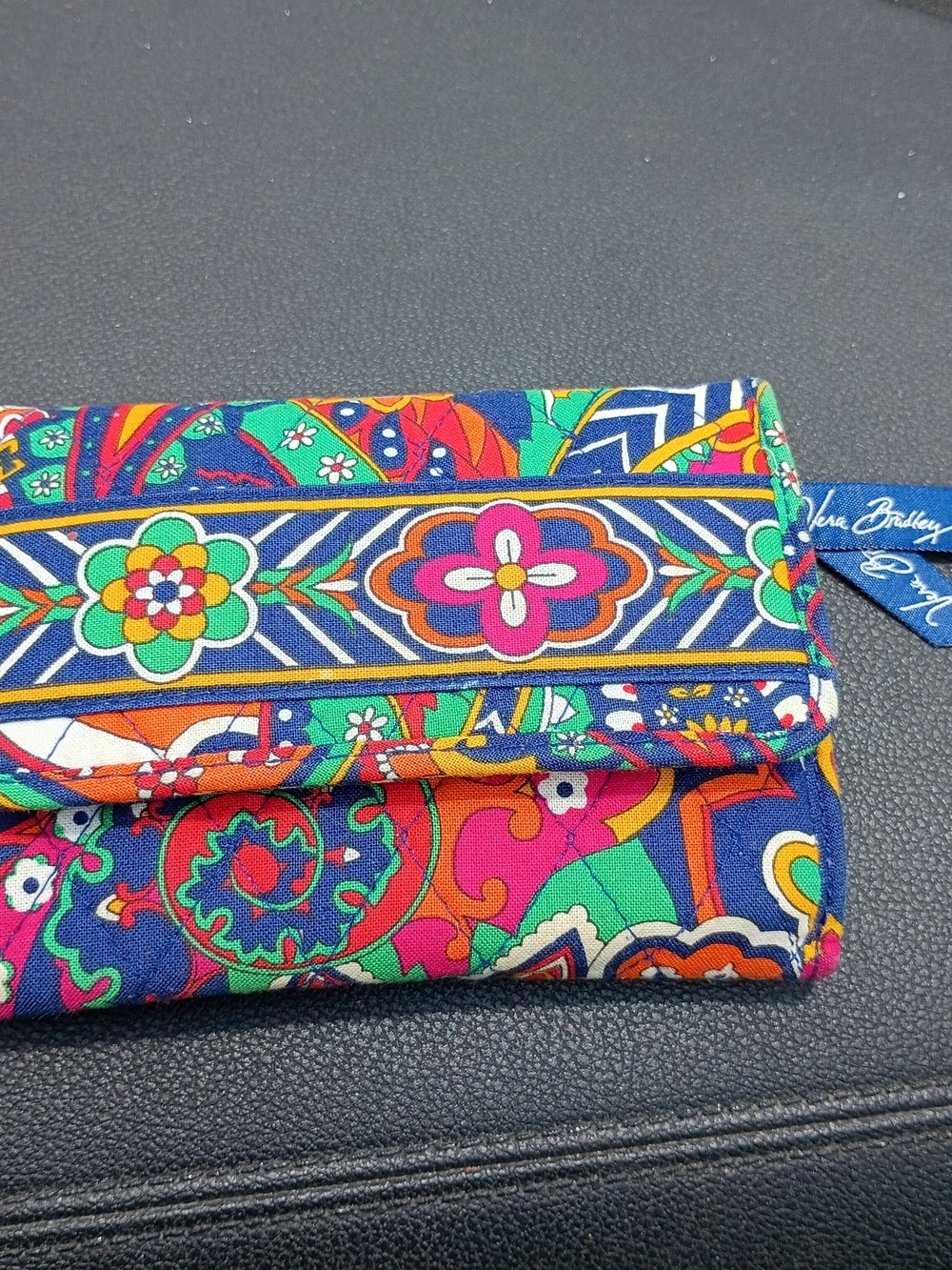 Vera Bradley Multicolor Venetain Paisley Fold-Over Wallet
